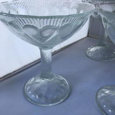 Vintage :Lot of FOUR Ice Cream Coupes