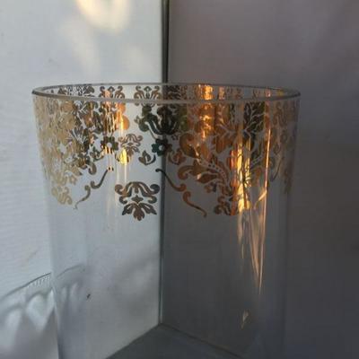 Vintage Large Footed Gilded Vase