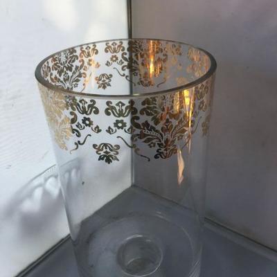 Vintage Large Footed Gilded Vase