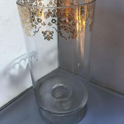 Vintage Large Footed Gilded Vase