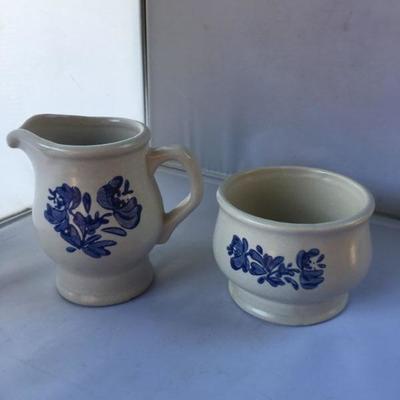 Vintage Pair of Creamer and Sugar Bowl