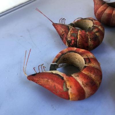Vintage Napkin Holder Shrimp Like Design