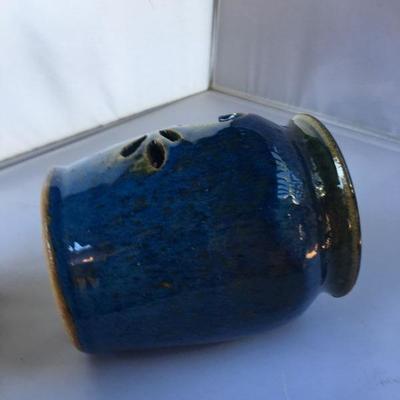 Vintage Ceramic with Heart Shaped Design Signed bottom