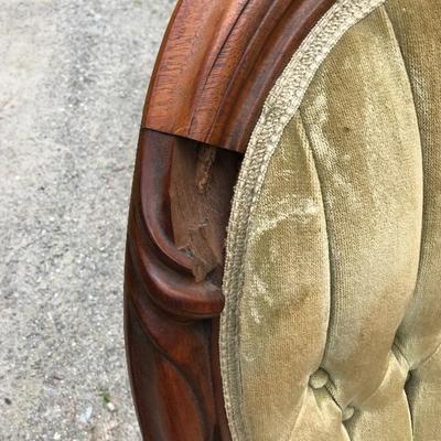 Victorian Antique Balloon Back Chair