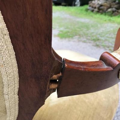 Victorian Antique Balloon Back Chair