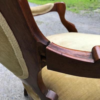 Victorian Antique Balloon Back Chair