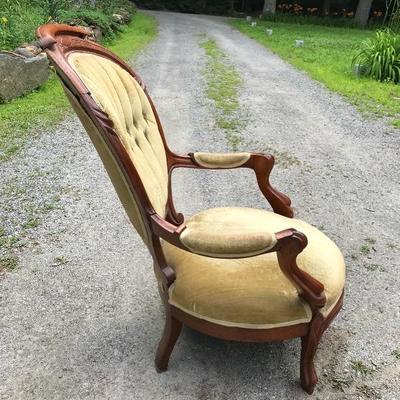 Victorian Antique Balloon Back Chair