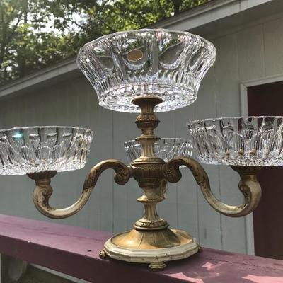 4 Piece Lead Crystal Compote