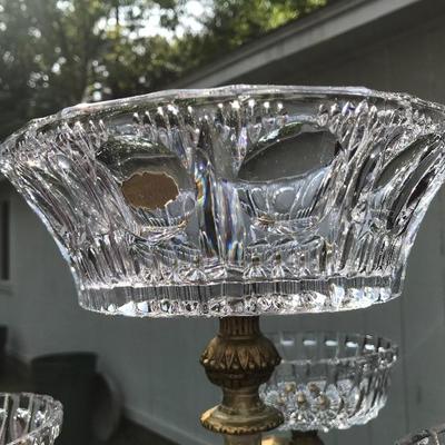 4 Piece Lead Crystal Compote