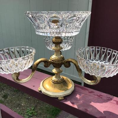 4 Piece Lead Crystal Compote