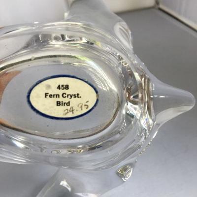 Vintage Fern Crystal Bowl