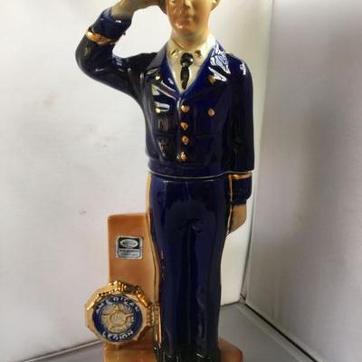 Vintage American Legion 24K Decorated Soldier 