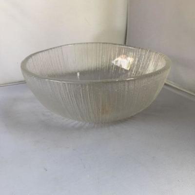 Vintage Frosted Glass Bow;