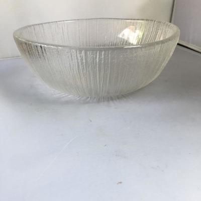Vintage Frosted Glass Bow;