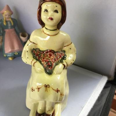 Vintage Large Lot of SIX Dolls Ceramic and Porcelain