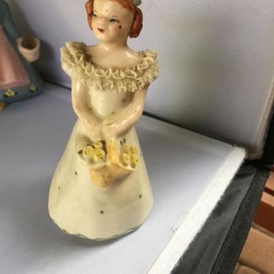 Vintage Large Lot of SIX Dolls Ceramic and Porcelain