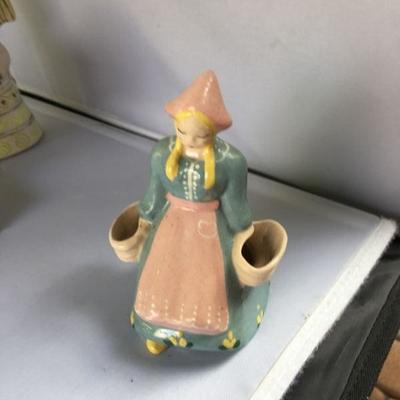 Vintage Large Lot of SIX Dolls Ceramic and Porcelain
