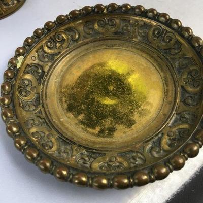 Vintage Bronze/Brass Bell and Plate