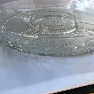 Vintage Lot of FOUR Serving Platters Divided 