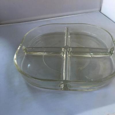 Vintage Lot of FOUR Serving Platters Divided 