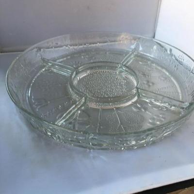 Vintage Lot of FOUR Serving Platters Divided 