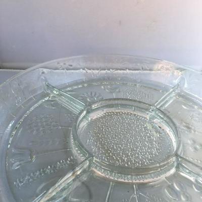 Vintage Lot of FOUR Serving Platters Divided 