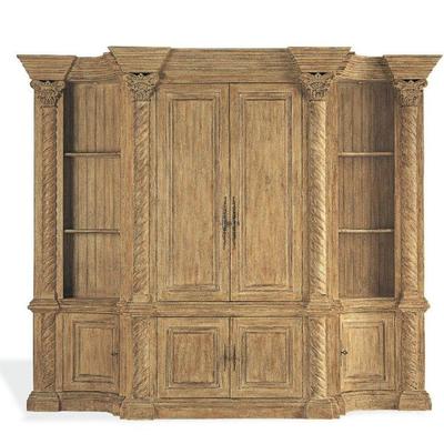 Monumental Chateau 3- Bay Wall Unit Custom Made by Artifacts