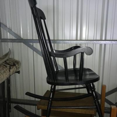 Black Windsor Rocking Chair