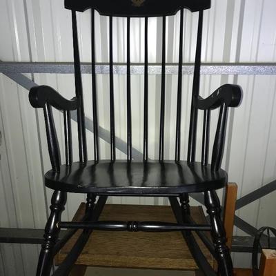 Black Windsor Rocking Chair
