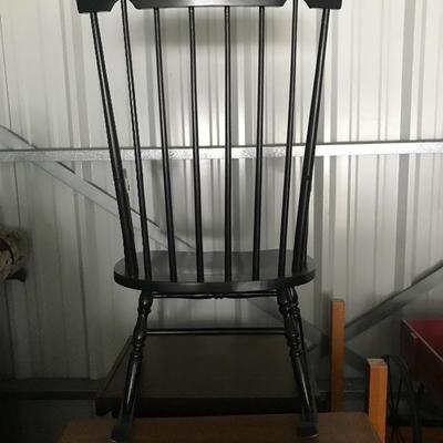 Black Windsor Rocking Chair