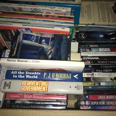 Assortment of Books and DVDâ€™s