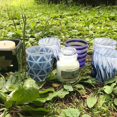Assortment of Candles and Holders