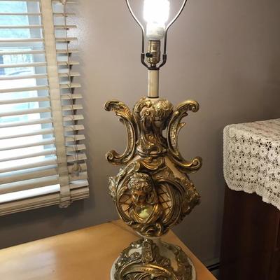Beautiful Italian Gold Gilt Table Lamp