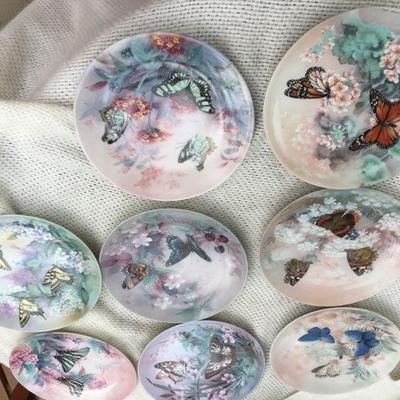 LENA LIU COLLECTOR PLATES ON GOSSAMER WINGS SERIES 8 PLATES FULL SET