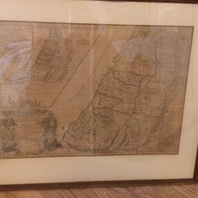 1745 Land of the Hebrews or Israelites Map 1st Printing