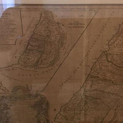 1745 Land of the Hebrews or Israelites Map 1st Printing