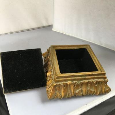 Vintage Jewelry Box with Velvet Inside