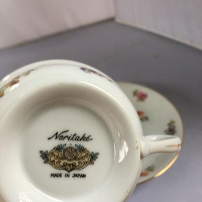 Large Lot of SEVEN Antique/Vintage Cup and Saucer