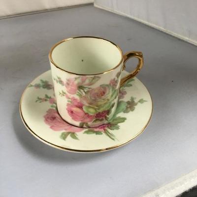 Large Lot of SEVEN Antique/Vintage Cup and Saucer