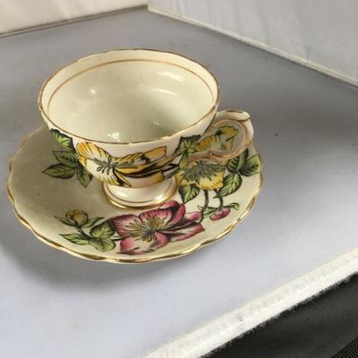 Large Lot of SEVEN Antique/Vintage Cup and Saucer