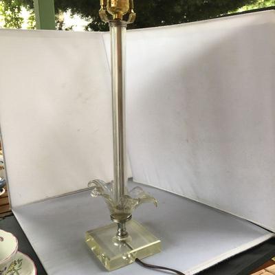 Vintage Tall Murano Electrical Lamp NO Shade 