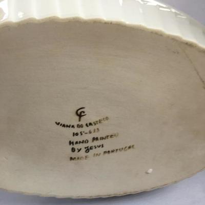 Vintage Hand Painted in Portugal Oval Bowl