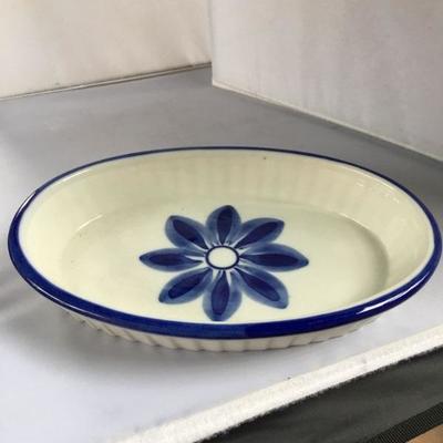 Vintage Hand Painted in Portugal Oval Bowl