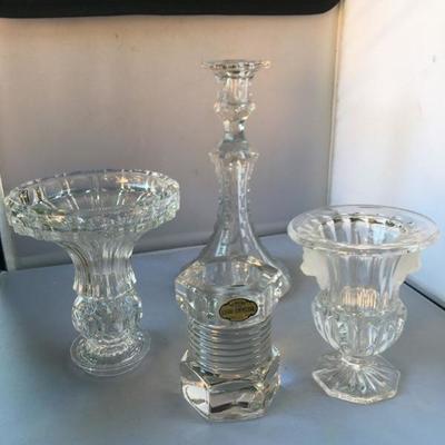 Vintage Lot of Crystal Candle Holders/Candelstick