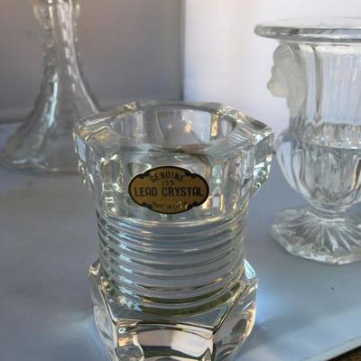 Vintage Lot of Crystal Candle Holders/Candelstick