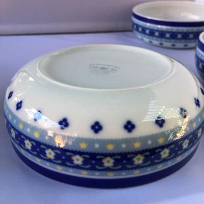 Vintage Lot of 3 Block Bowl
