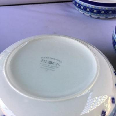 Vintage Lot of 3 Block Bowl