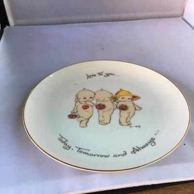 Vintage Lot of THREE KEWPIE Plates