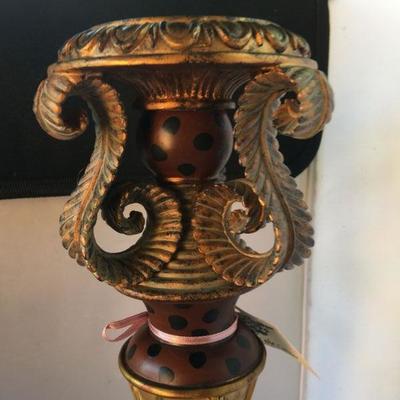 Vintage Pillar Candle Holder 