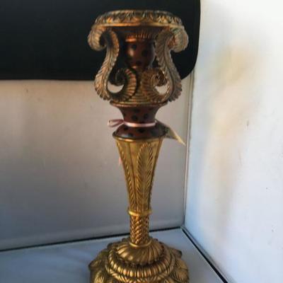 Vintage Pillar Candle Holder 